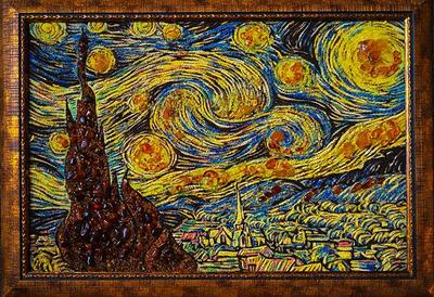 Картина В. Ван Гога Звёздная ночь (110х90см.), Москва