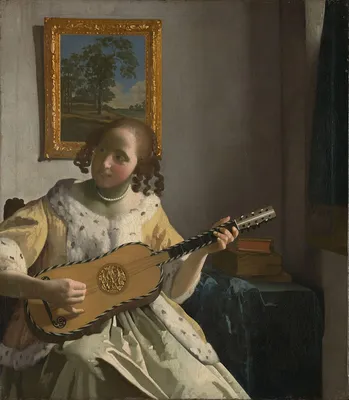 Картина Вермеера «Гитаристка», считавшаяся копией, оказалась оригиналом |  РБК Life