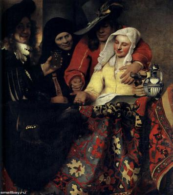 Вермеер Ян Делфтский. Картины и биография. Jan Vermeer van Delft.