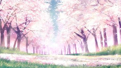 Скачать обои Цветы, Весна, Сакура, Девочка, Аниме, раздел арт в разрешении  1280x960