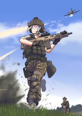 Пин от пользователя Tristonhelton на доске Anime uniform | Солдат, Аниме  девушка, Рисунки персонажей