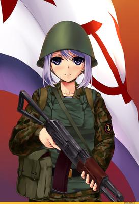 Российский солдат аниме - 32 фото