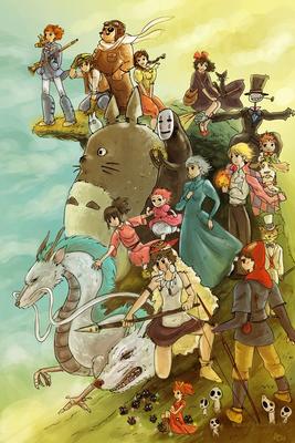 Studio Ghibli fan art by Hilandera de Almas. | Studio ghibli movies, Studio  ghibli, Studio ghibli art