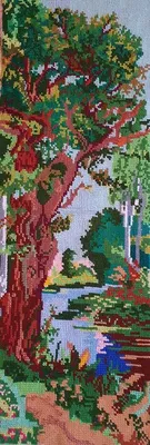 Счетный вышитые крестом картины четыре сезона дерево вышивки крестом  вышивка крестом картины рукоделие картина для украшения дома | AliExpress