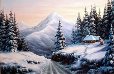 Картина \"Зима в горах\" (ID#639628753), цена: 4000 ₴, купить на Prom.ua