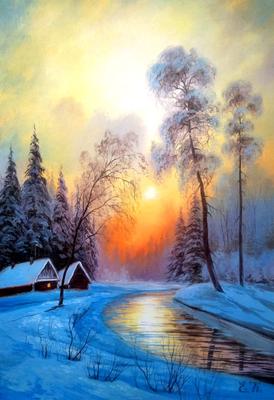 Рисунок Зимняя картина №88427 - «Зимняя сказка» (14.02.2024 - 03:00)