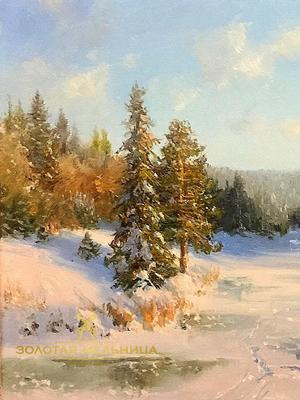 Картина Зима ᐉ Малышев Евгений ᐉ онлайн-галерея Molbert.