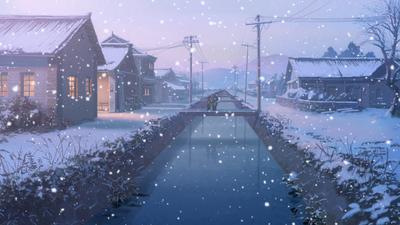 Зима,20 лет аниме девушка с лисьими…» — создано в Шедевруме