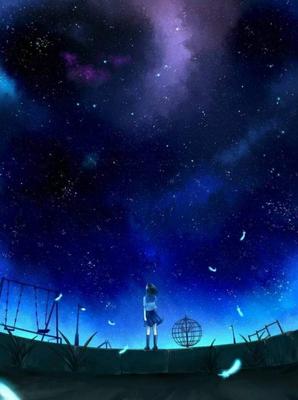 Аниме: Ночное небо - картинки