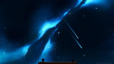 Звездное небо аниме фон (много фото) - deviceart.ru